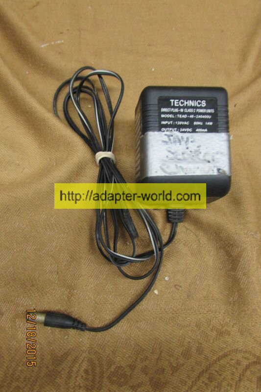 *Brand NEW* 24V 400mA Technics wall charger TEAD-48-240400U SCOOTER CHARGER AC Adapter POWER SUPPLY